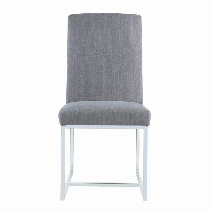 Mackinnon Upholstered Side Chairs Grey and Chrome (Set of 2) - Just Furniture (PA) - Multi Location