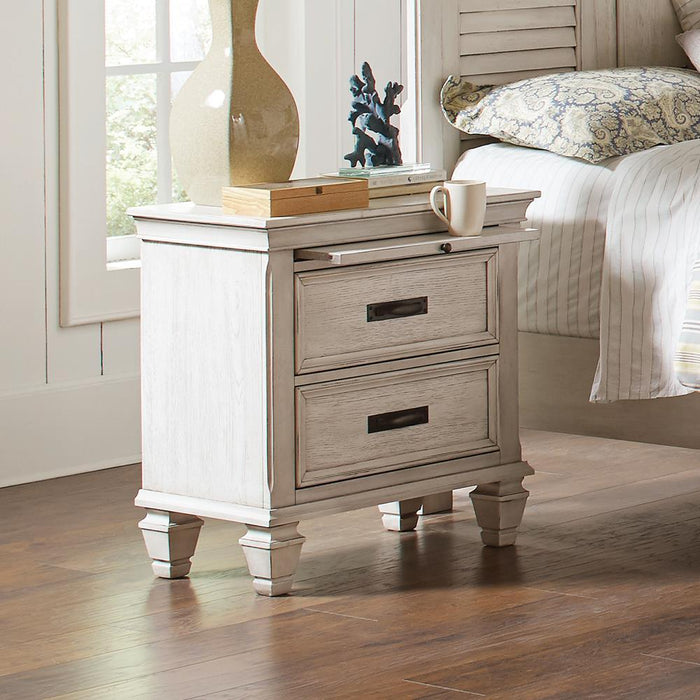 Franco 2-drawer Nightstand Antique White - Just Furniture (PA) - Multi Location