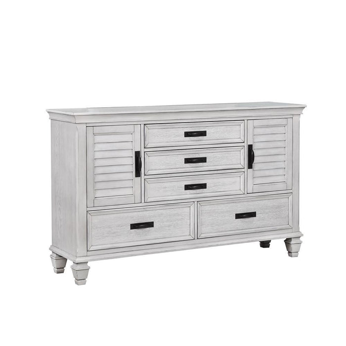 Franco 5-drawer Dresser Antique White - Just Furniture (PA) - Multi Location