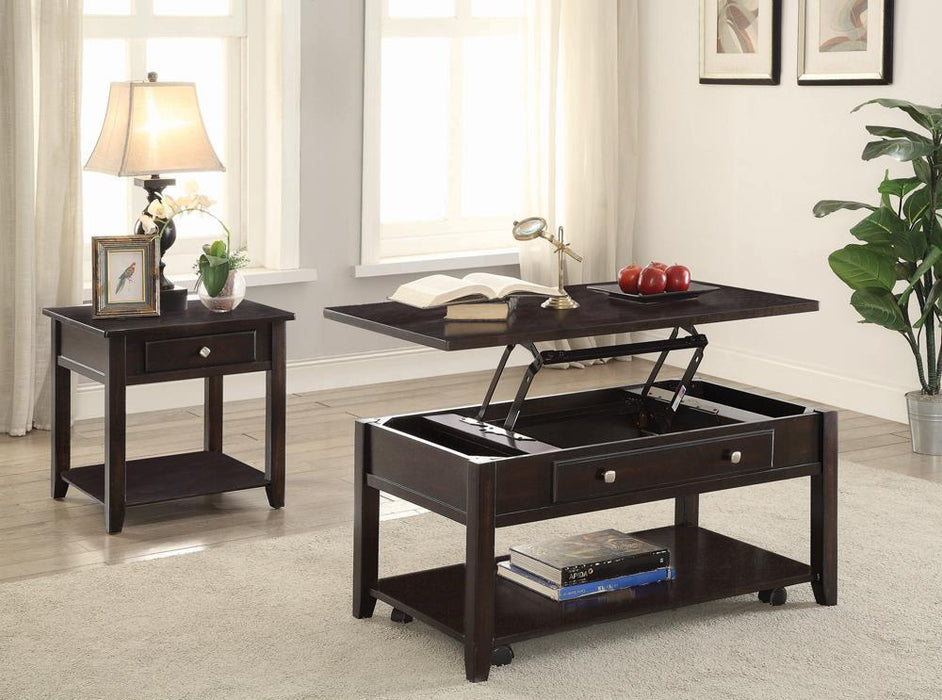 Bradford Square 1-shelf End Table Walnut - Just Furniture (PA) - Multi Location