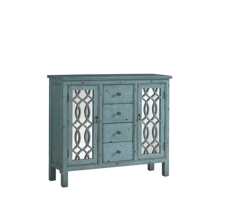 Rue 4-drawer Accent Cabinet Antique Blue - Just Furniture (PA) - Multi Location
