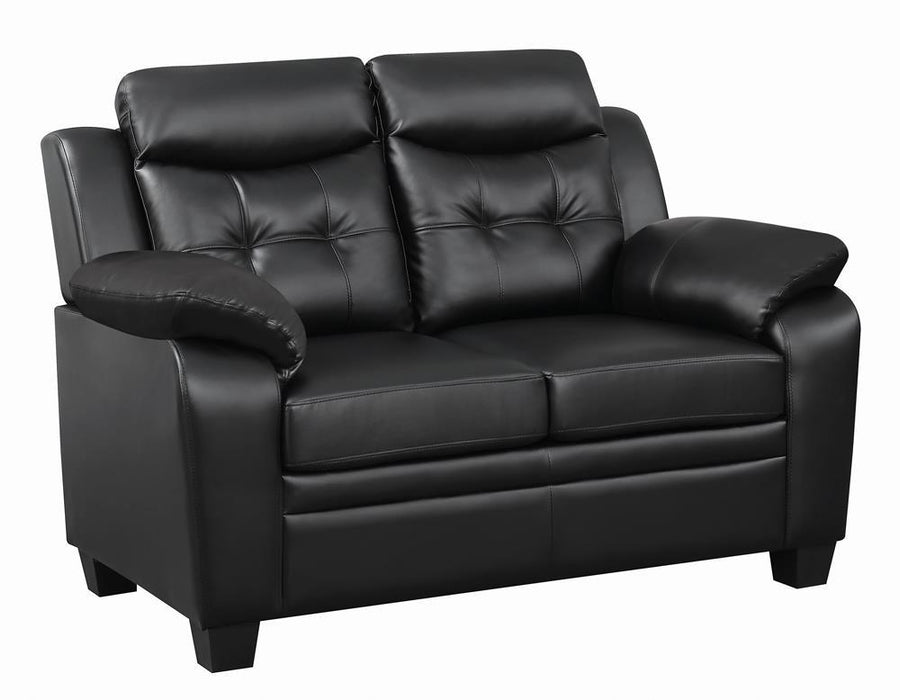 Finley Tufted Upholstered Loveseat Black - Just Furniture (PA) - Multi Location