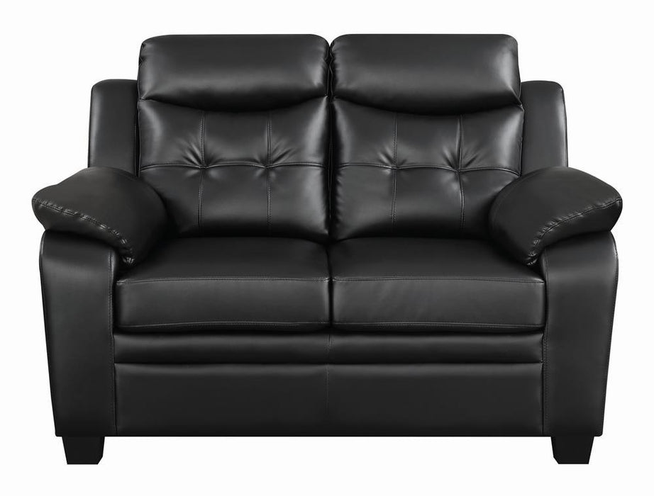 Finley Tufted Upholstered Loveseat Black - Just Furniture (PA) - Multi Location