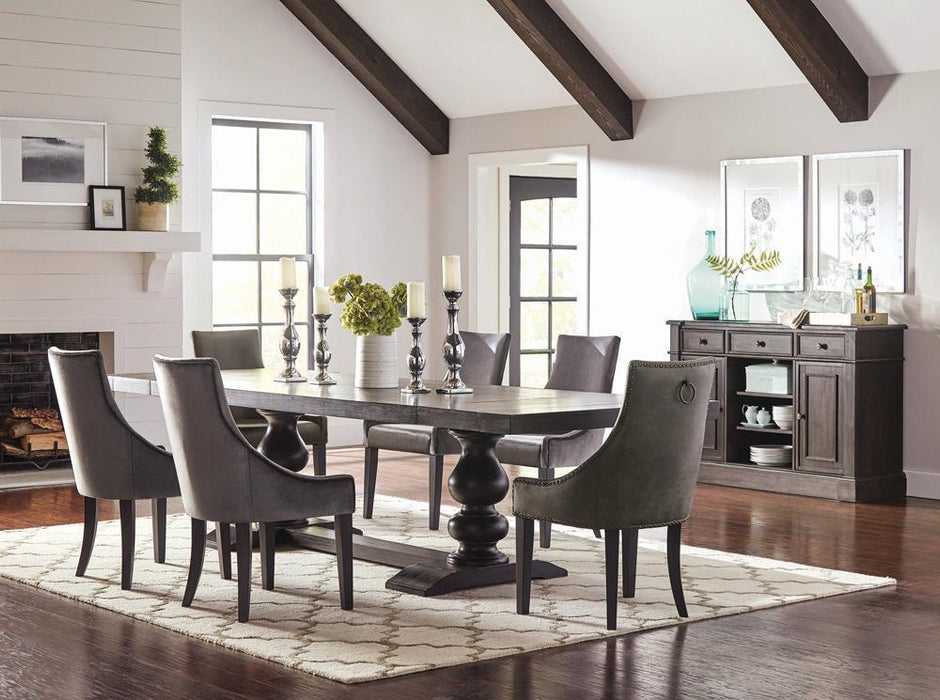 Phelps 2-door Rectangular Server Antique Noir - Just Furniture (PA) - Multi Location