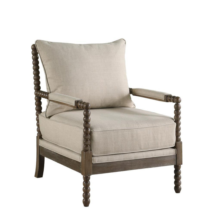 Blanchett Cushion Back Accent Chair Beige and Natural - Just Furniture (PA) - Multi Location