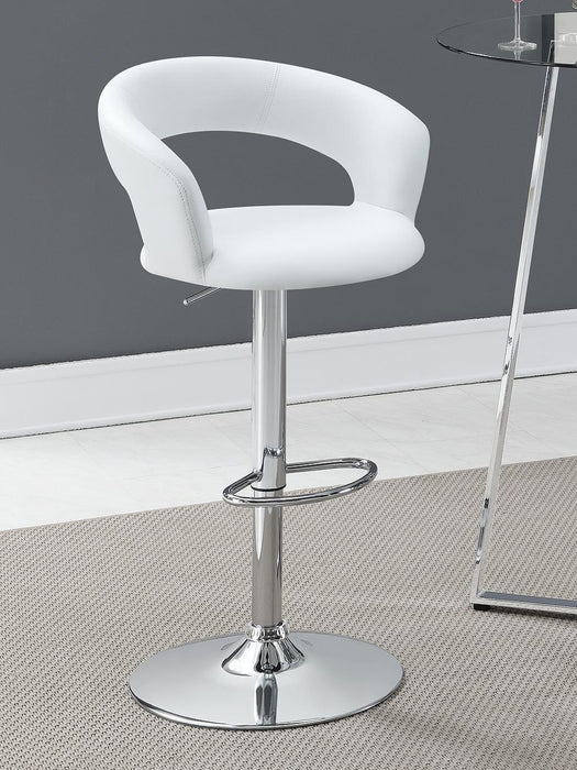 Barraza 29" Adjustable Height Bar Stool Black and Chrome - Just Furniture (PA) - Multi Location