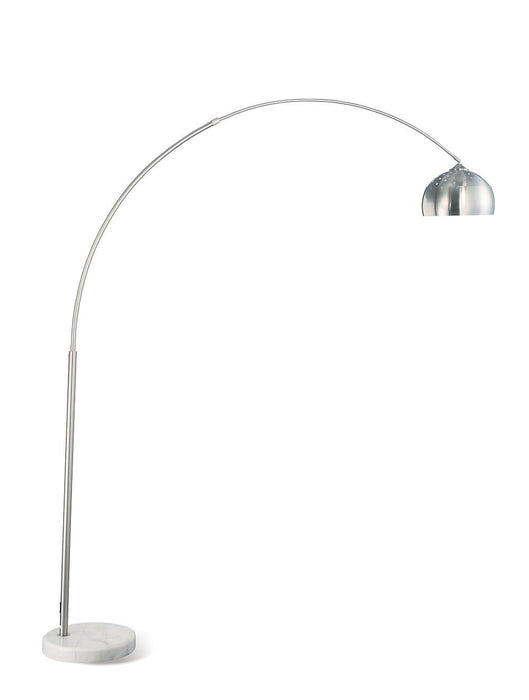 Krester Arched Floor Lamp Brushed Steel and Chrome - Just Furniture (PA) - Multi Location
