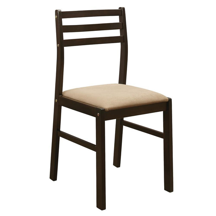 Bucknell 3-piece Dining Set with Drop Leaf Cappuccino and Tan - Just Furniture (PA) - Multi Location