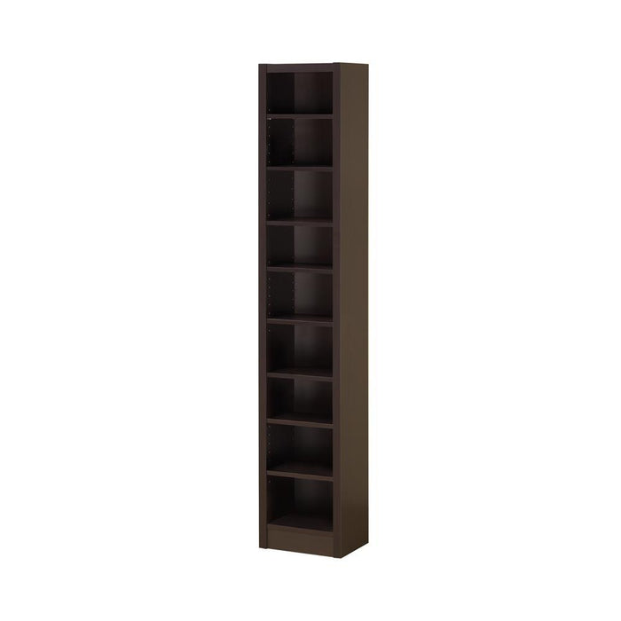 Eliam Rectangular Bookcase with 2 Fixed Shelves Cappuccino - Just Furniture (PA) - Multi Location