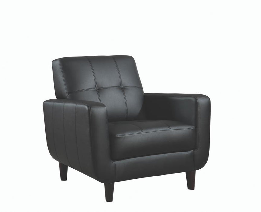 Aaron Padded Seat Accent Chair Black - Just Furniture (PA) - Multi Location