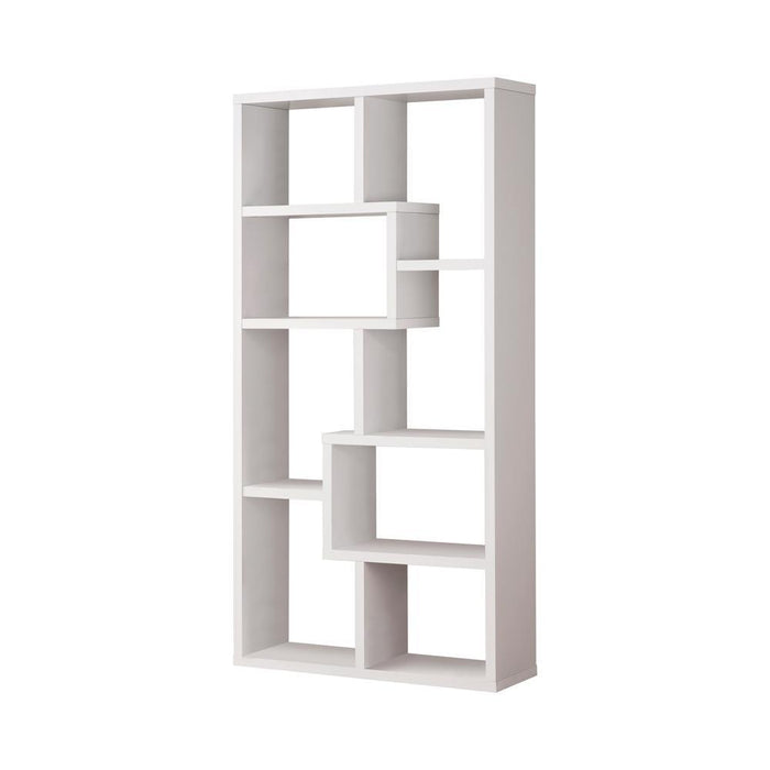 Theo 10-shelf Bookcase White - Just Furniture (PA) - Multi Location