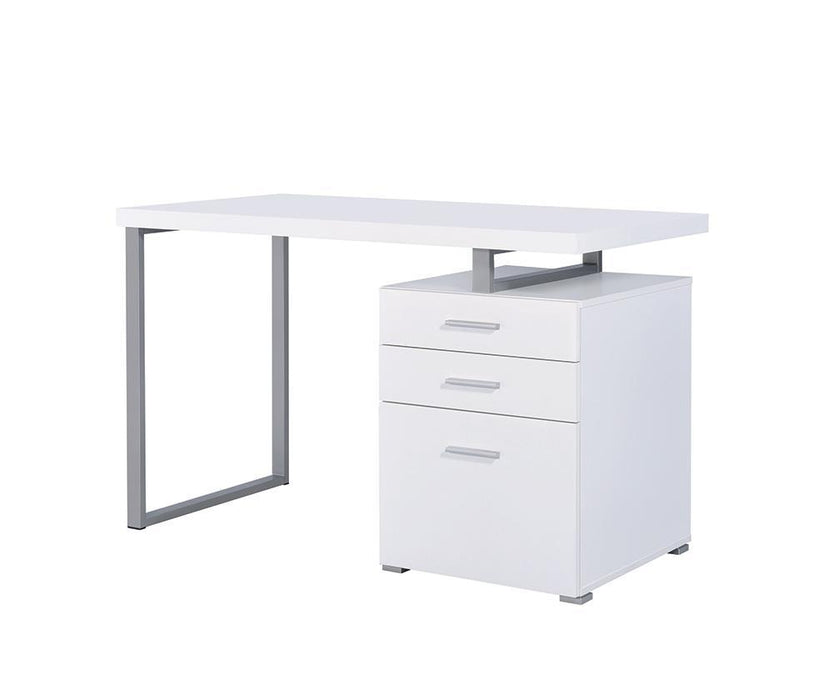 Brennan 3-drawer Office Desk White - Just Furniture (PA) - Multi Location