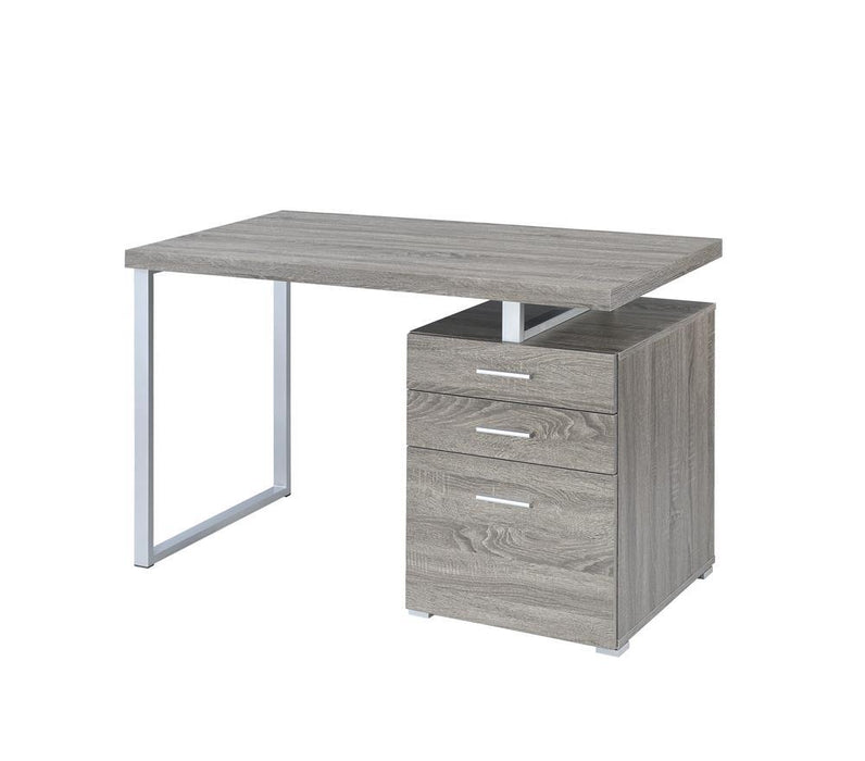 Brennan 3-drawer Office Desk Weathered Grey - Just Furniture (PA) - Multi Location
