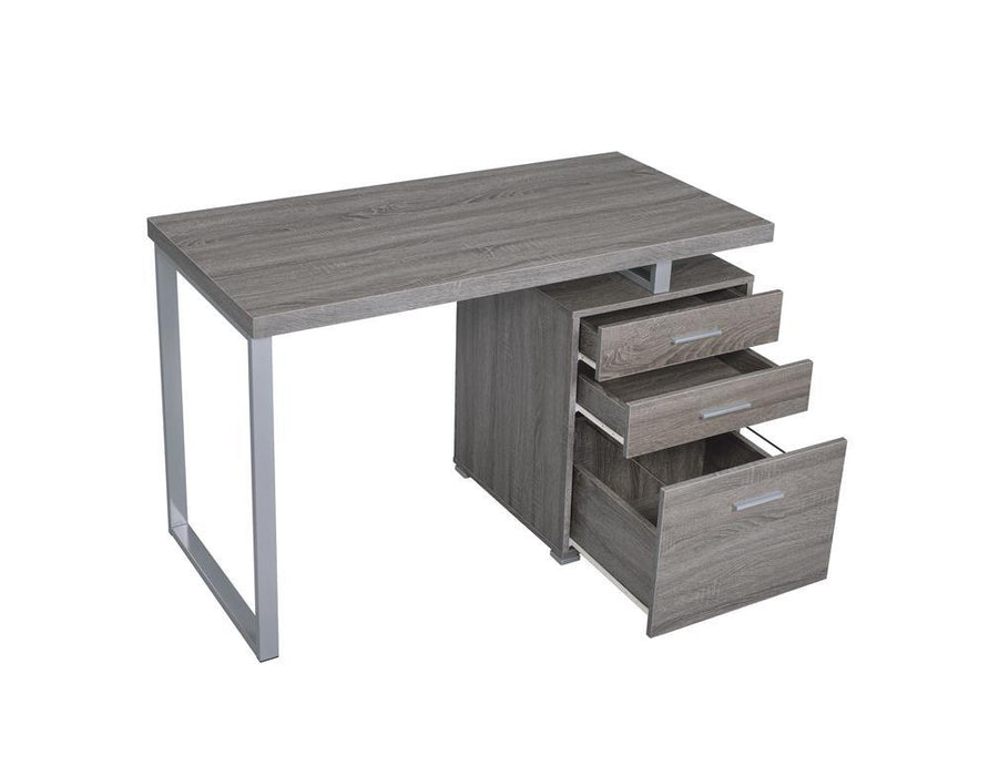 Brennan 3-drawer Office Desk Weathered Grey - Just Furniture (PA) - Multi Location