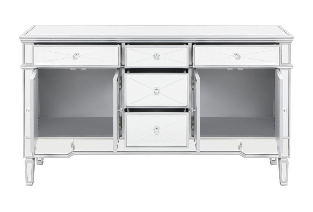 Duchess 5-drawer Accent Cabinet Silver - Just Furniture (PA) - Multi Location