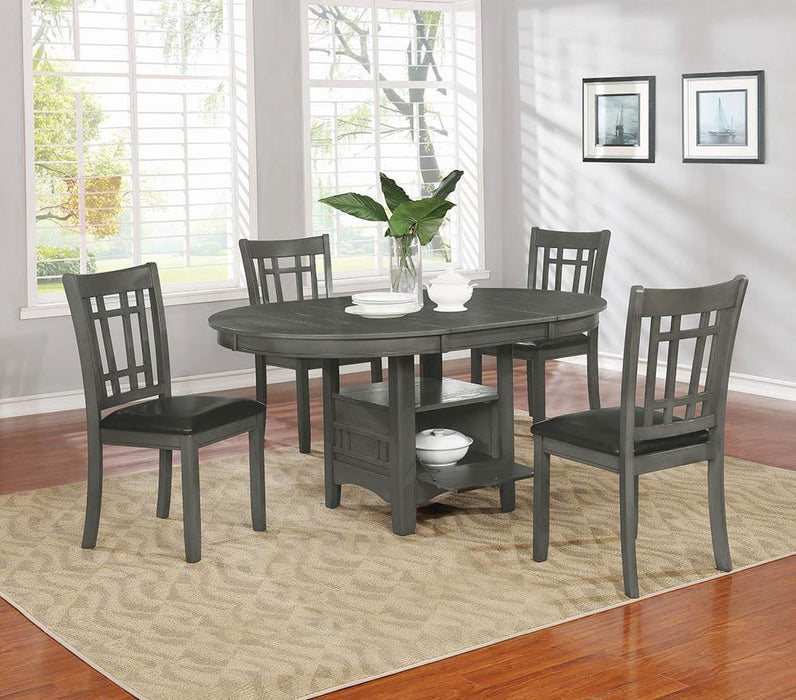 Lavon Dining Table with Storage Medium Grey - Just Furniture (PA) - Multi Location
