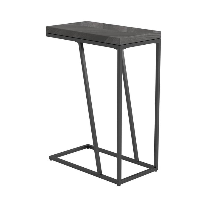 Sergio Chevron Rectangular Accent Table Rustic Grey - Just Furniture (PA) - Multi Location