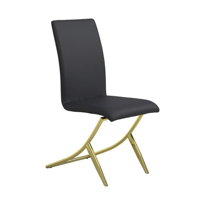 Carmelia Upholstered Side Chairs Black (Set of 4) - Just Furniture (PA) - Multi Location