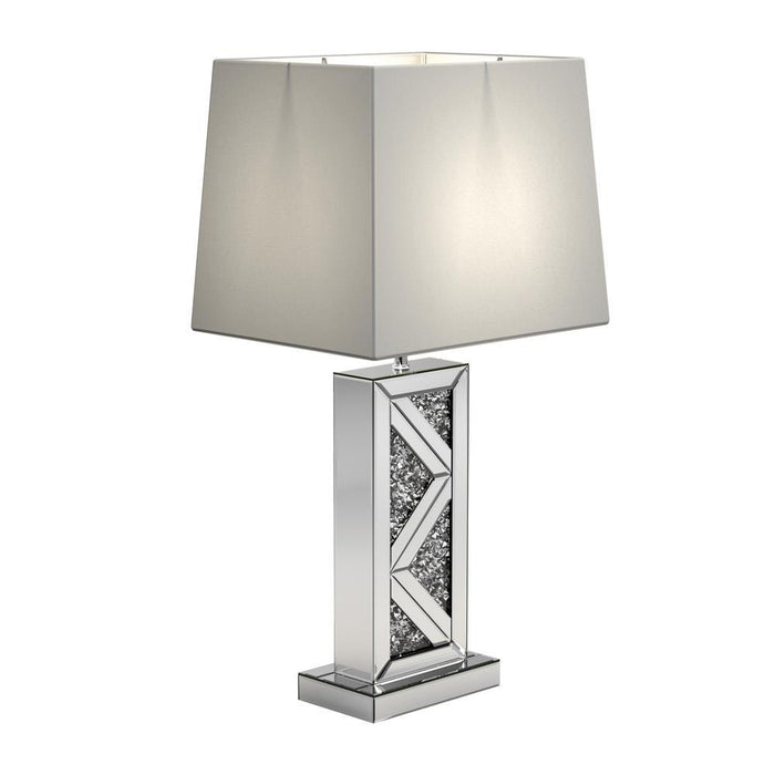 Carmen Geometric Base Table Lamp Silver - Just Furniture (PA) - Multi Location