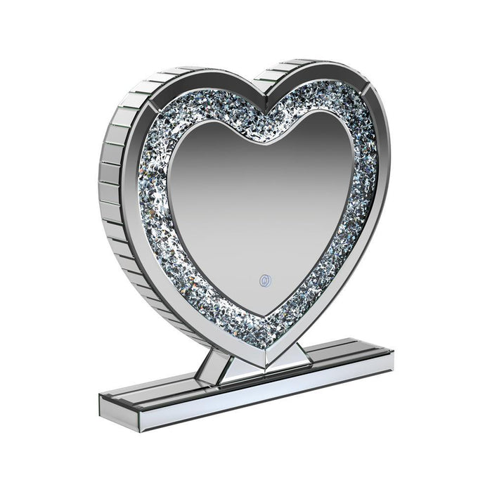 Euston Heart Shape Table Mirror Silver - Just Furniture (PA) - Multi Location