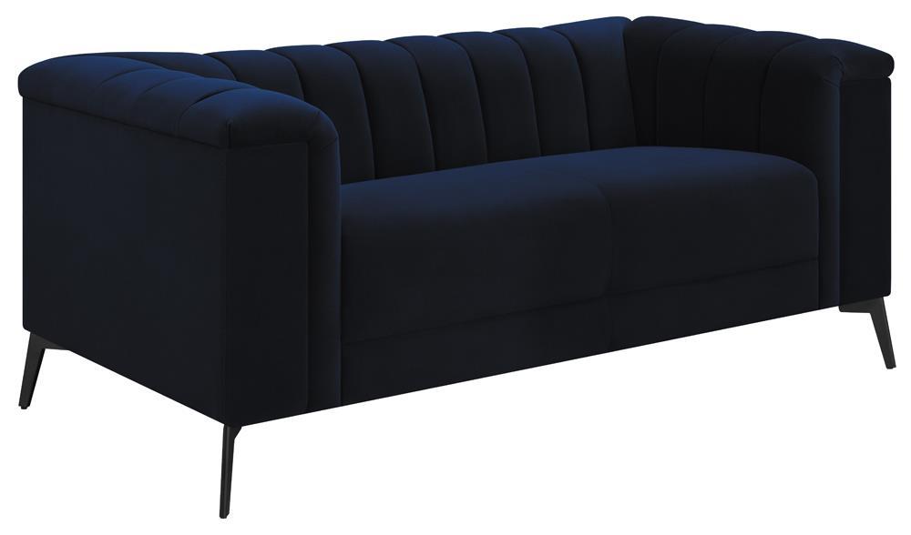 Chalet Tuxedo Arm Loveseat Blue - Just Furniture (PA) - Multi Location