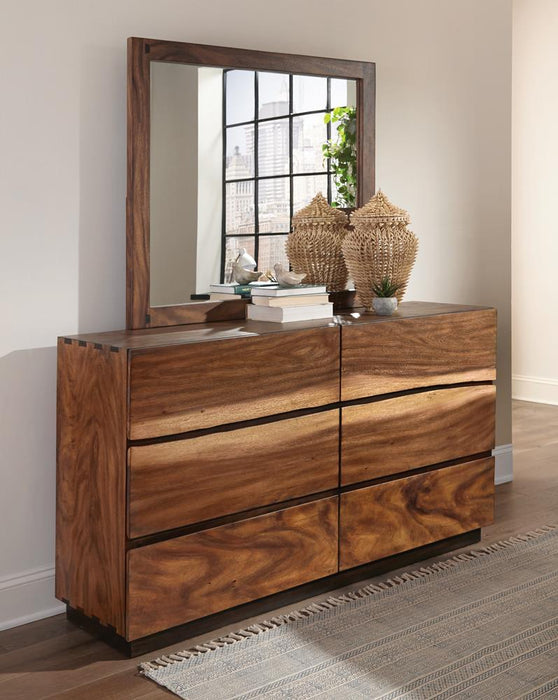 Winslow 6-drawer Dresser Smokey Walnut and Coffee Bean - Just Furniture (PA) - Multi Location