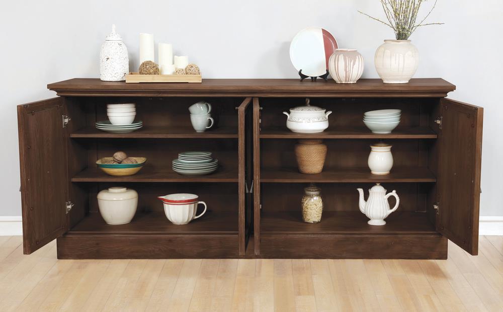 Brockway 4-door Server Antique Java - Just Furniture (PA) - Multi Location