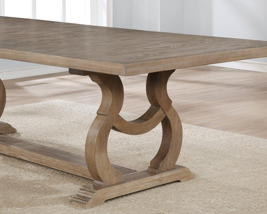 Brockway Trestle Dining Table Barley Brown - Just Furniture (PA) - Multi Location