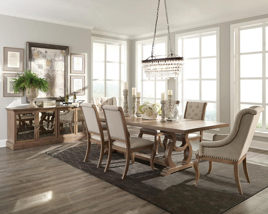 Brockway Trestle Dining Table Barley Brown - Just Furniture (PA) - Multi Location