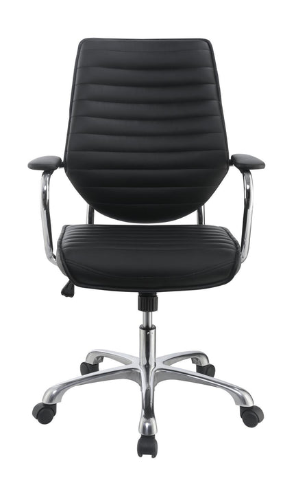 Chase High Back Office Chair Black and Chrome - Just Furniture (PA) - Multi Location