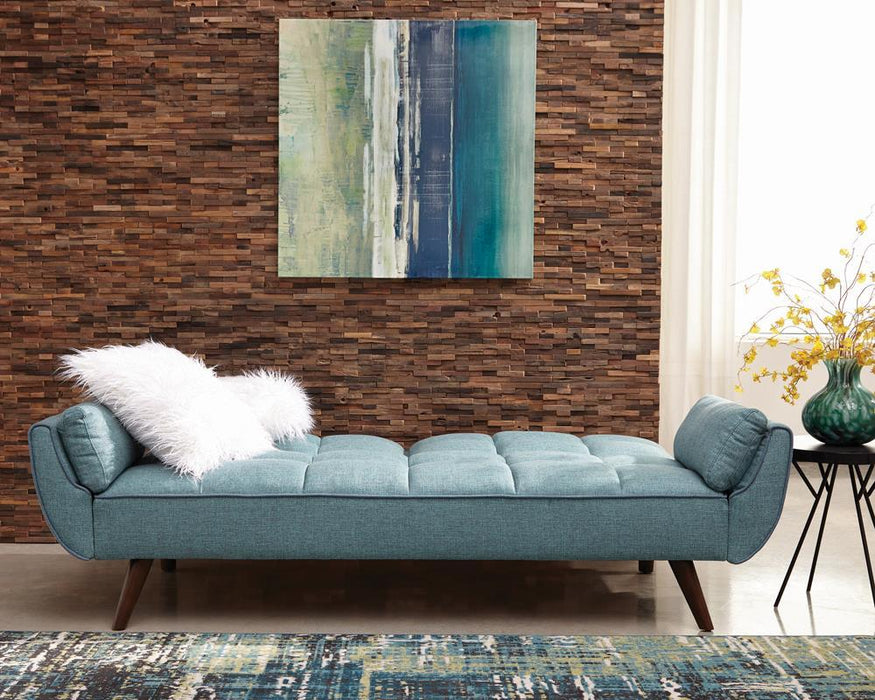 Caufield Biscuit-tufted Sofa Bed Turquoise Blue - Just Furniture (PA) - Multi Location