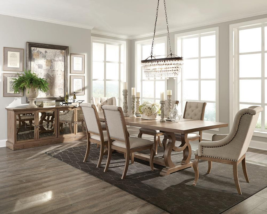 Brockway Tufted Side Chairs Cream and Barley Brown (Set of 2) - Just Furniture (PA) - Multi Location