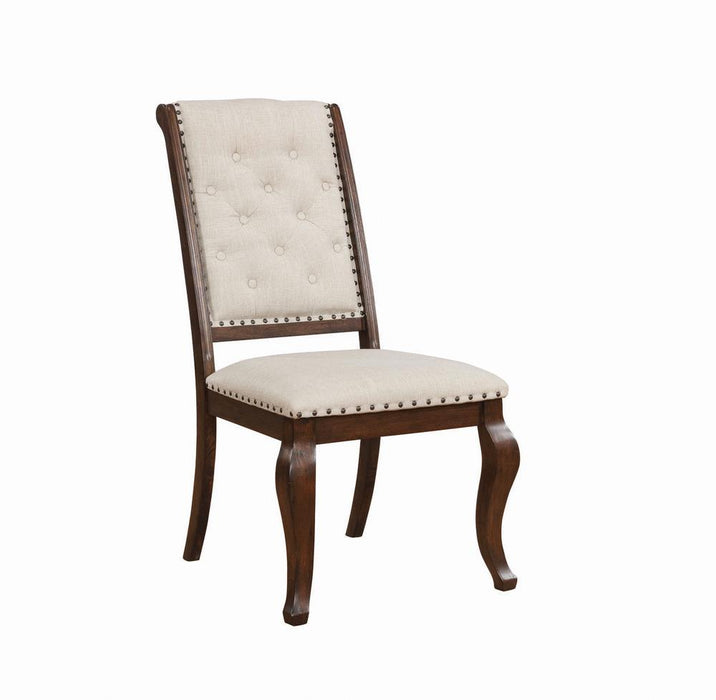 Brockway Tufted Dining Chairs Cream and Antique Java (Set of 2) - Just Furniture (PA) - Multi Location