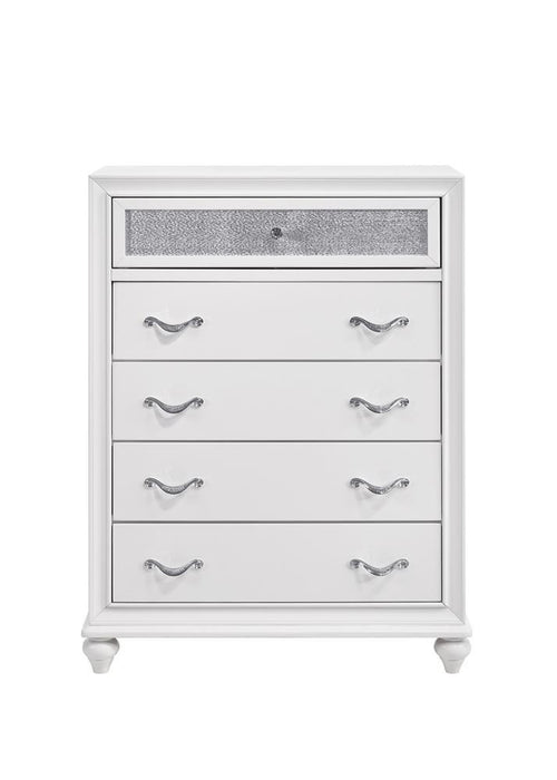 Barzini 5-drawer Chest White - Just Furniture (PA) - Multi Location