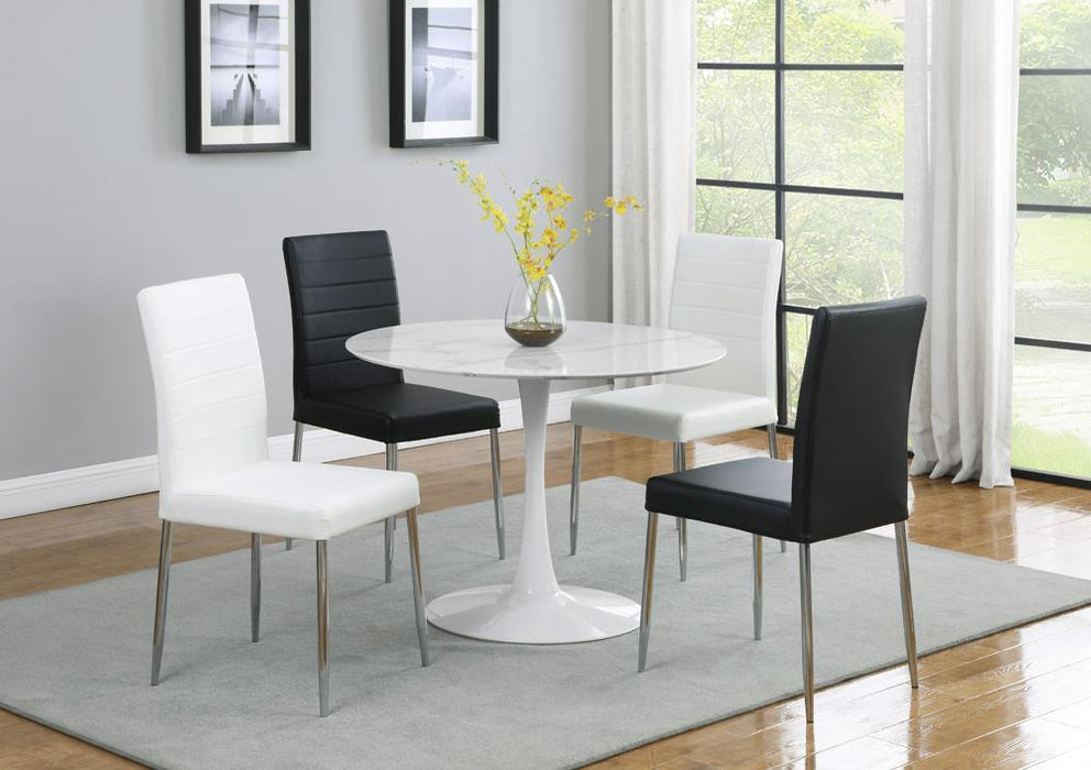 Arkell 40-inch Round Pedestal Dining Table White - Just Furniture (PA) - Multi Location
