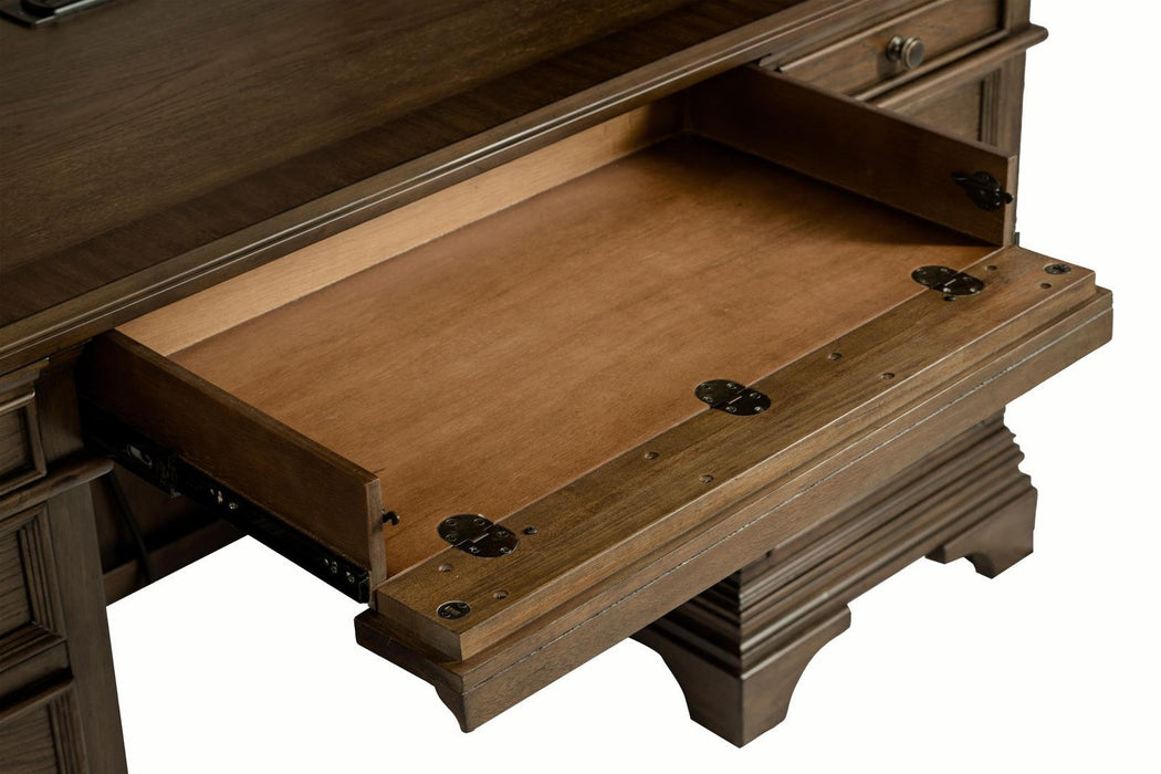 Hartshill Credenza with Power Outlet Burnished Oak - Just Furniture (PA) - Multi Location