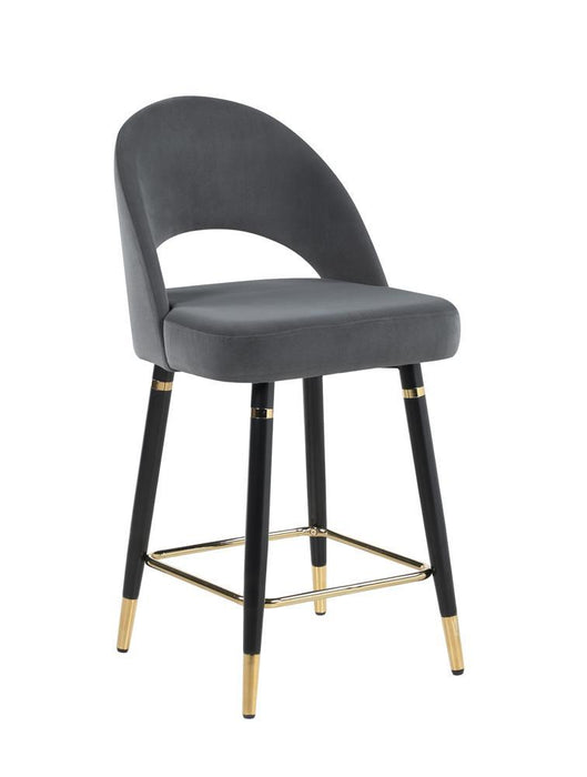 Lindsey Arched Back Upholstered Counter Height Stools Grey (Set of 2) - Just Furniture (PA) - Multi Location