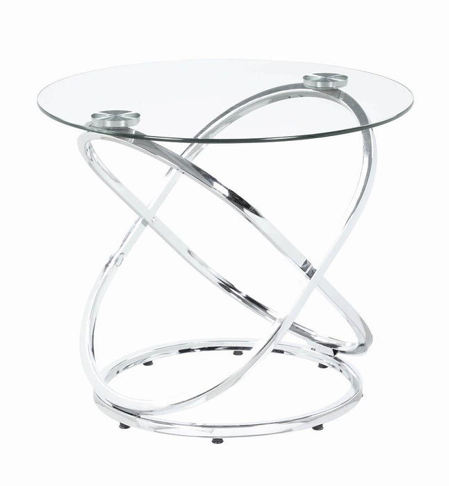 Warren 3-piece Occasional Set Chrome and Clear - Just Furniture (PA) - Multi Location