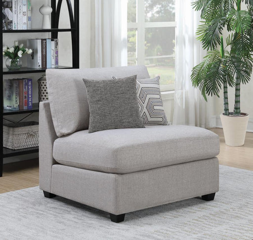 Cambria Upholstered Armless Chair Grey - Just Furniture (PA) - Multi Location