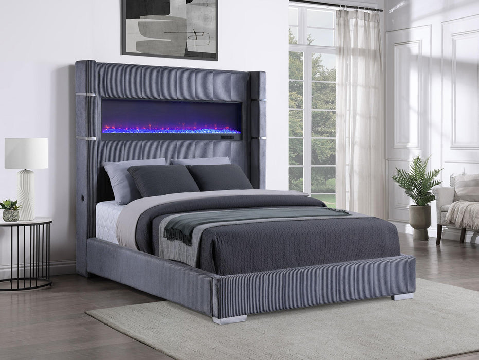 Tisdall California King, E.King & Queen Bed Grey, Black & Queen - Just Furniture (PA) - Multi Location
