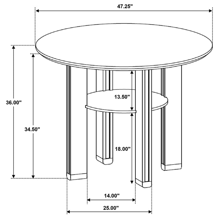 Ottowa 5 Pc Counter Height Dining Sets - Just Furniture (PA) - Multi Location
