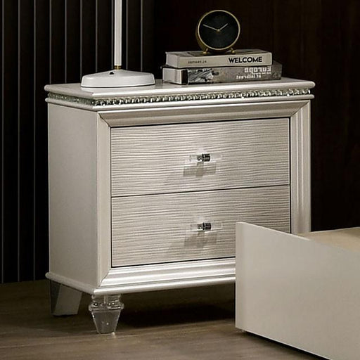 ALLIE Night Stand Beige & Rose Gold - Just Furniture (PA) - Multi Location