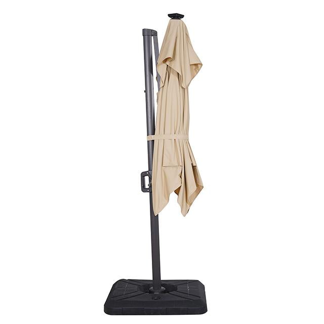 Xico 8 Ft Square Umbrella w/ Double Top w/ LED Light + 37" Large Base - Just Furniture (PA) - Multi Location