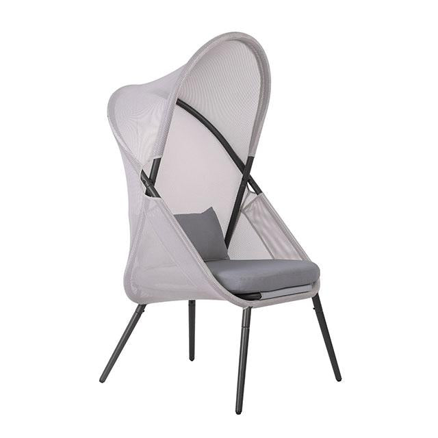 Alverta Foldable Chair Grey & Black (2/Ctn) - Just Furniture (PA) - Multi Location