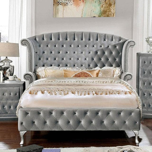 Alzir Bed Grey & Blue - Just Furniture (PA) - Multi Location