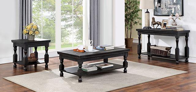 CALANDRA End Table, Antique Black - Just Furniture (PA) - Multi Location