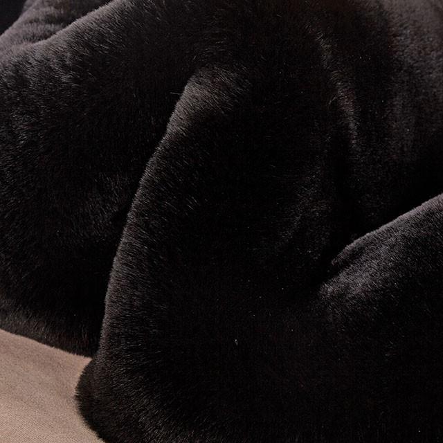 Caparica Black Throw, Black - Just Furniture (PA) - Multi Location