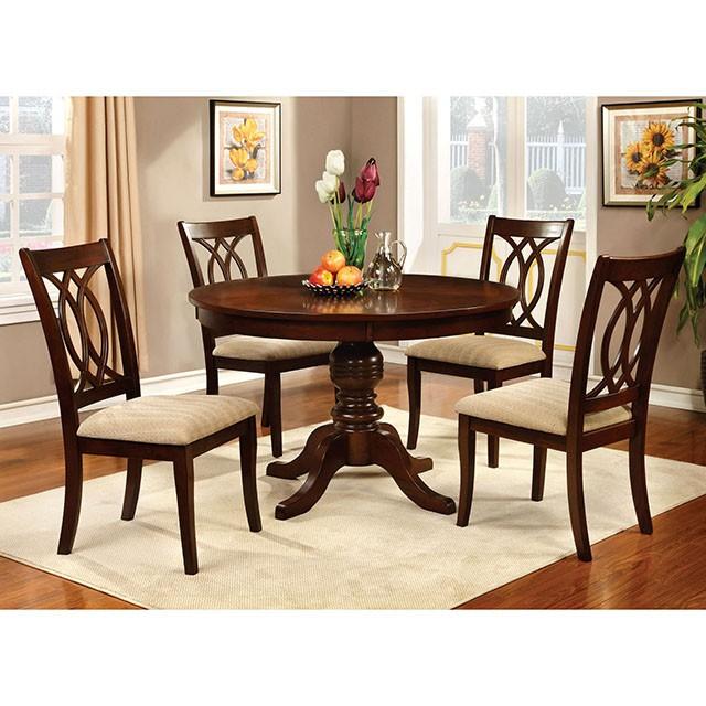 Carlisle Brown Cherry Round Dining Table - Just Furniture (PA) - Multi Location