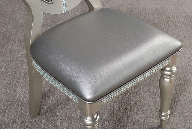 CATHALINA Side Chair (2/CTN), Silver - Just Furniture (PA) - Multi Location