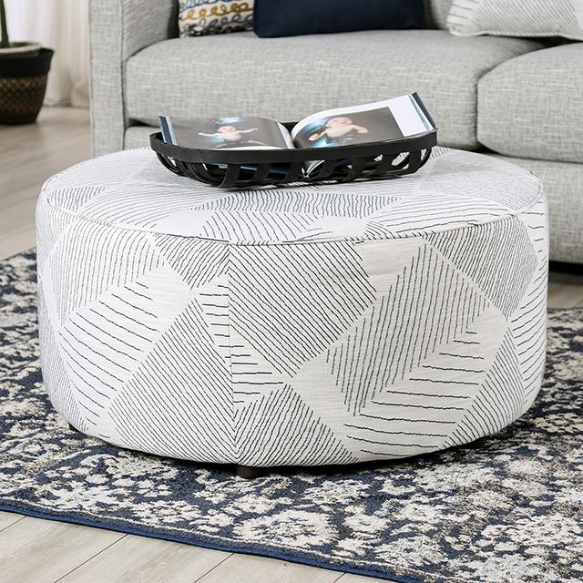 CHANCERY Ottoman, Gray/Navy - Just Furniture (PA) - Multi Location